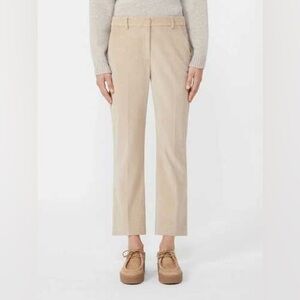 Weekend Max Mara Corduroy High Waisted Capri Pants In Beige VGUC Size US8
